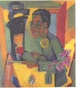 Ernst Ludwig Kirchner The painter - selfportrait oil painting artist